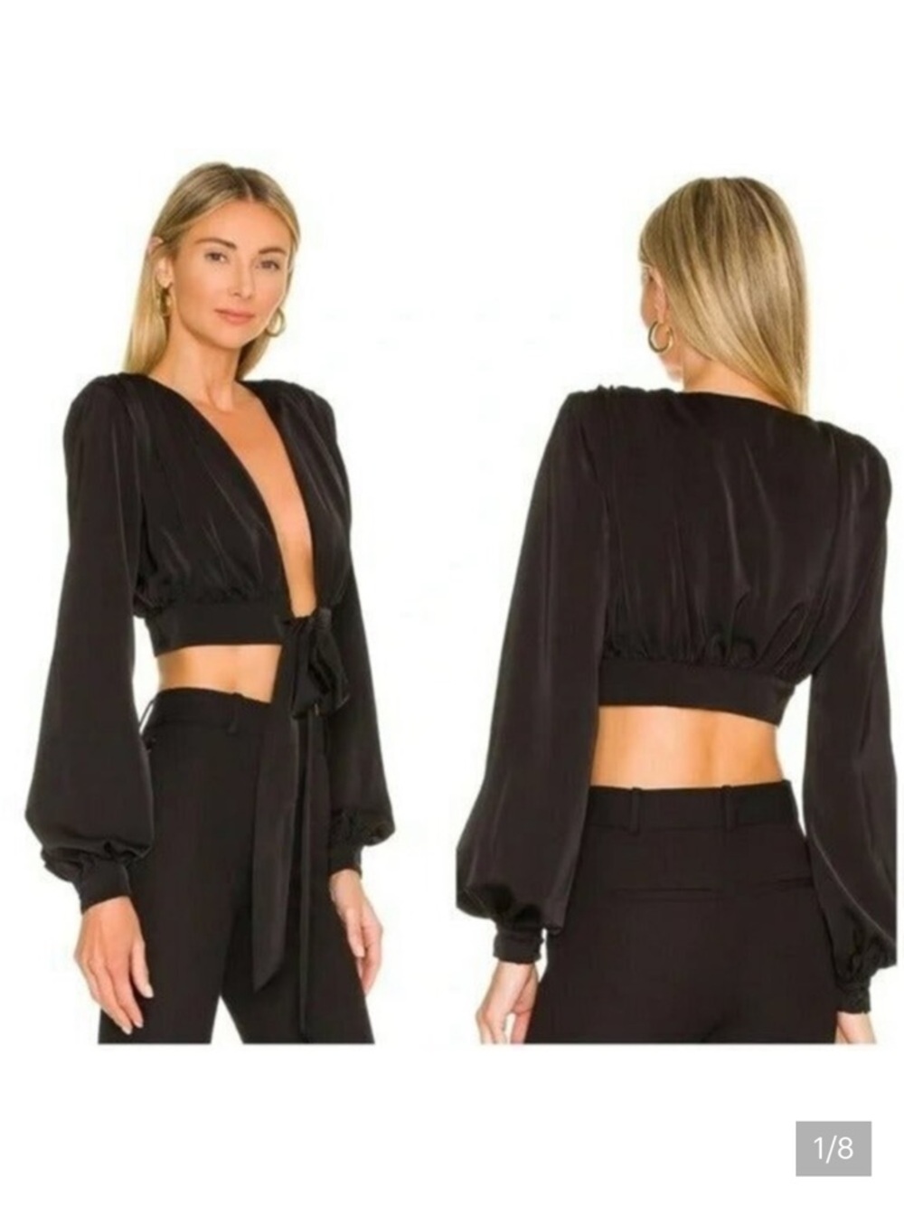 LAST CHANCE‼️ NBD Imogen Black Wrap Top